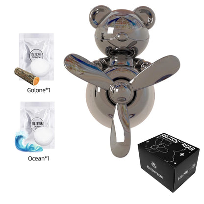 Cool Bear Pilot Car Air Freshener Rotating Propeller Air Outlet Perfume Fragrance Flavoring 자동차 공기 청정기 Accessories 방향제 차량용