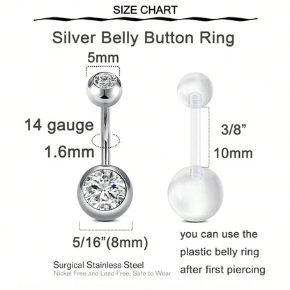 Belly Button Piercing Kit Gun Belly Piercing Kit Belly Button Piercing Gun Navel Piercing Kit Belly Button Ring Piercing Kit