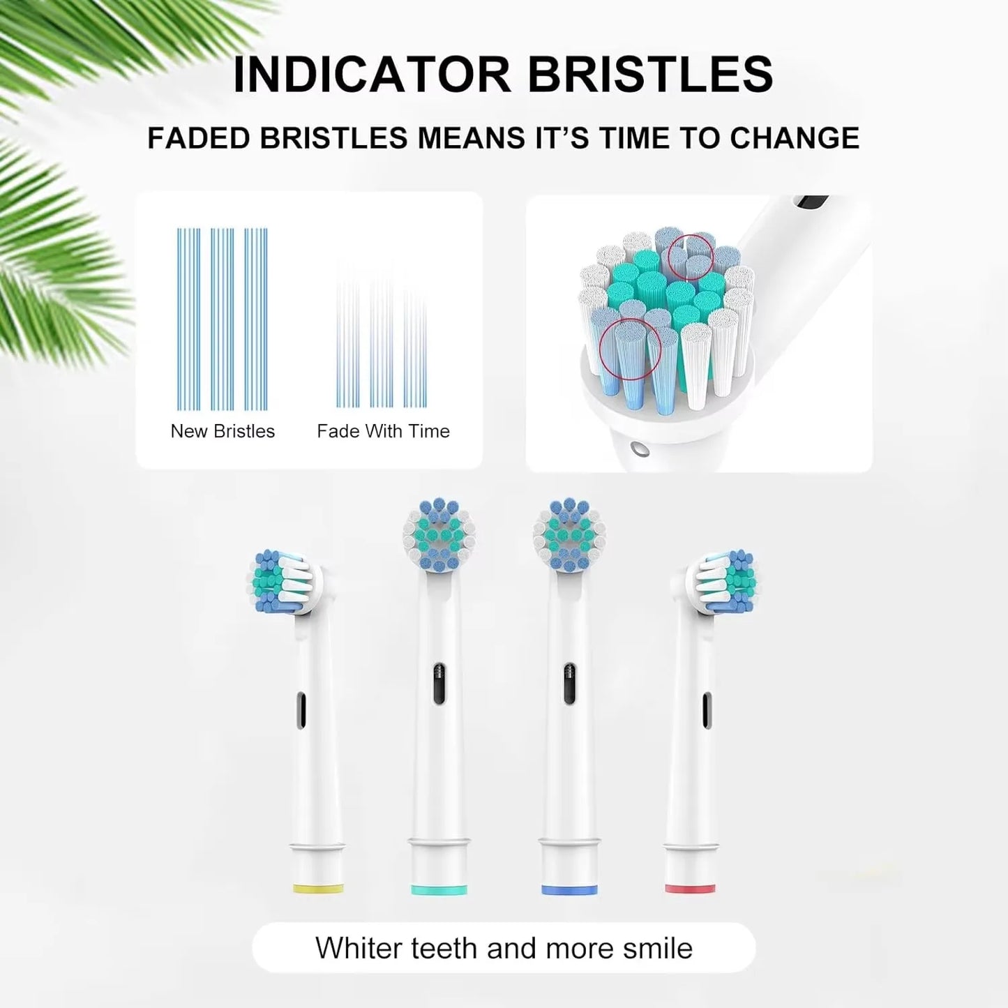 4/12/16/20 Pcs Electric Toothbrush Replacement Brush Heads Compatible with Oral-B Braun Professional - Soft Bristles Dental Care