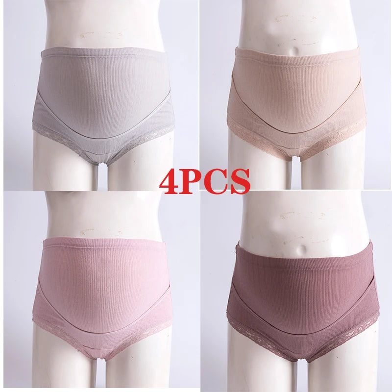 Pure Cotton Comfortable Traceless Underwear For Pregnant Women With High Waist and Adjustable Belly Support During Pregnancy