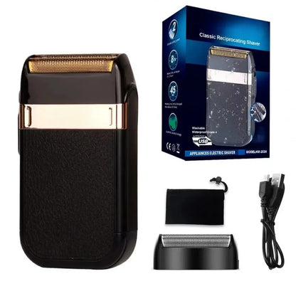Multi functional men's rechargeable shaver, suitable for trimming hair on the head and face, high-quality gift choice.