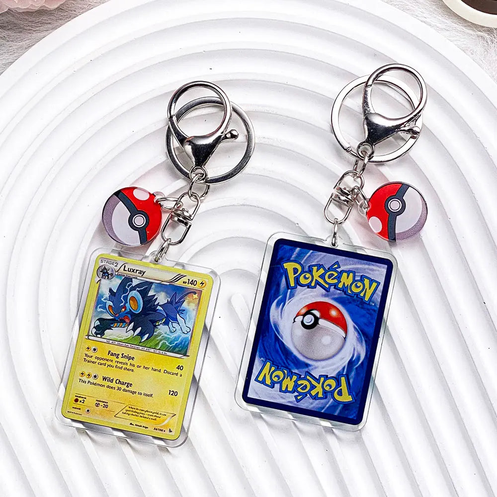 Pokémon Characters Pikachu Bulbasaur Jigglypuff Acrylic Keychain Bag Charms Accessories Backpack Pendant Key Holder Friend Gifts