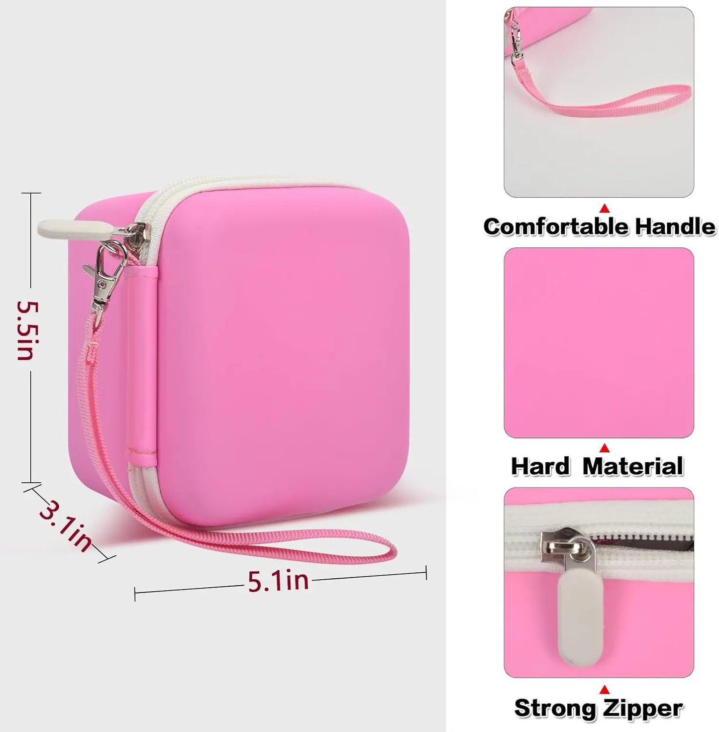 Kids Instant Print Camera Case Portable Storage Bag Toddler Digital Camera Print Paper Organizer Compatible With Most Brands