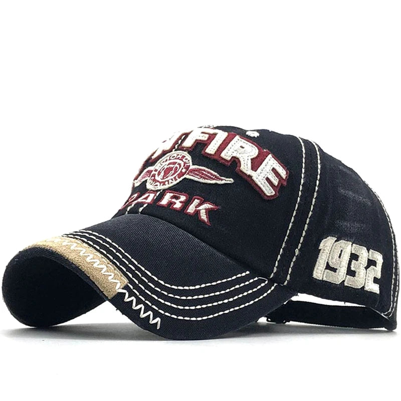 Men Women Cotton Embroidered Letter Printed Baseball Cap Cowboy Hip Hop Dance Club Snapback Hat Visors Summer Sports Sun Hats