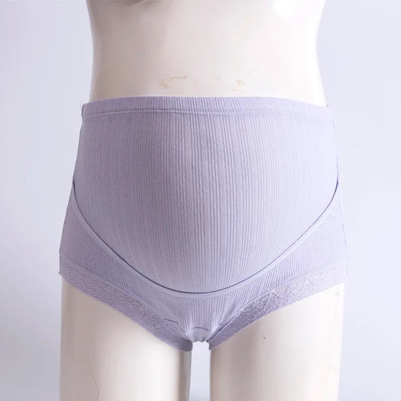 Pure Cotton Comfortable Traceless Underwear For Pregnant Women With High Waist and Adjustable Belly Support During Pregnancy