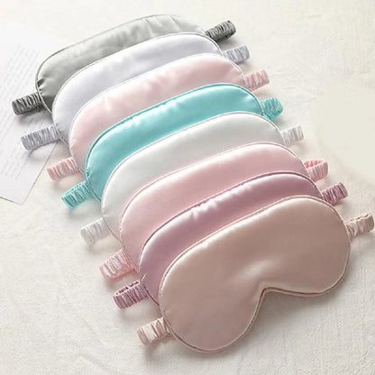 Soft Silk Sleep Mask Eye Masks Coversfor Sleep 100% Blackout Zero Eye Pressure Blindfold with Adjustable Strap Mask Eye Patch