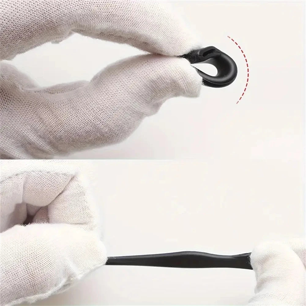 5pairs Silicone Anti-Slip Ear Hooks Women Men Antiskid Glasses Leg Ear Sleeve Anti-Fall Eyewear Holder Accessories Black
