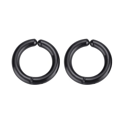 1 Pair/9 Pairs Non-Piercing Earrings Stainless Steel Clip On Hoop Earrings For Men Women Paved CZ Ear Clip Earrings Set