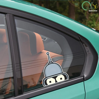Bender-Face-Futurama's Sticker Cartoon Vinyl for Cars Trucks Laptops