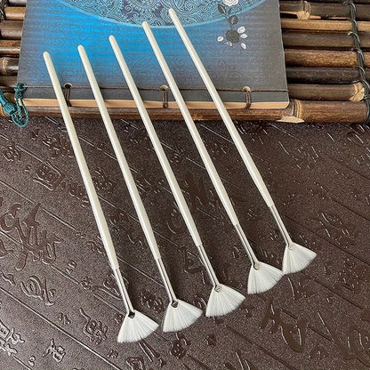 10pcs of fan-shaped fruit acid beauty brushes,soft fan-shaped facial mask brushes for spa use,spa essence liquid-specific brushe