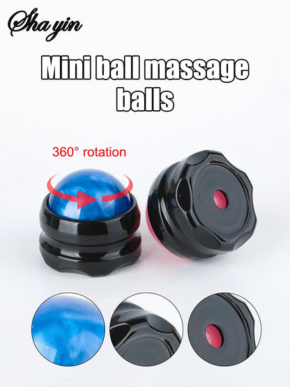 Mini Manual Therapy Body Massager Ball 360 Degree Spin Design Self Massage Tool for Back Shoulders Foot Massage