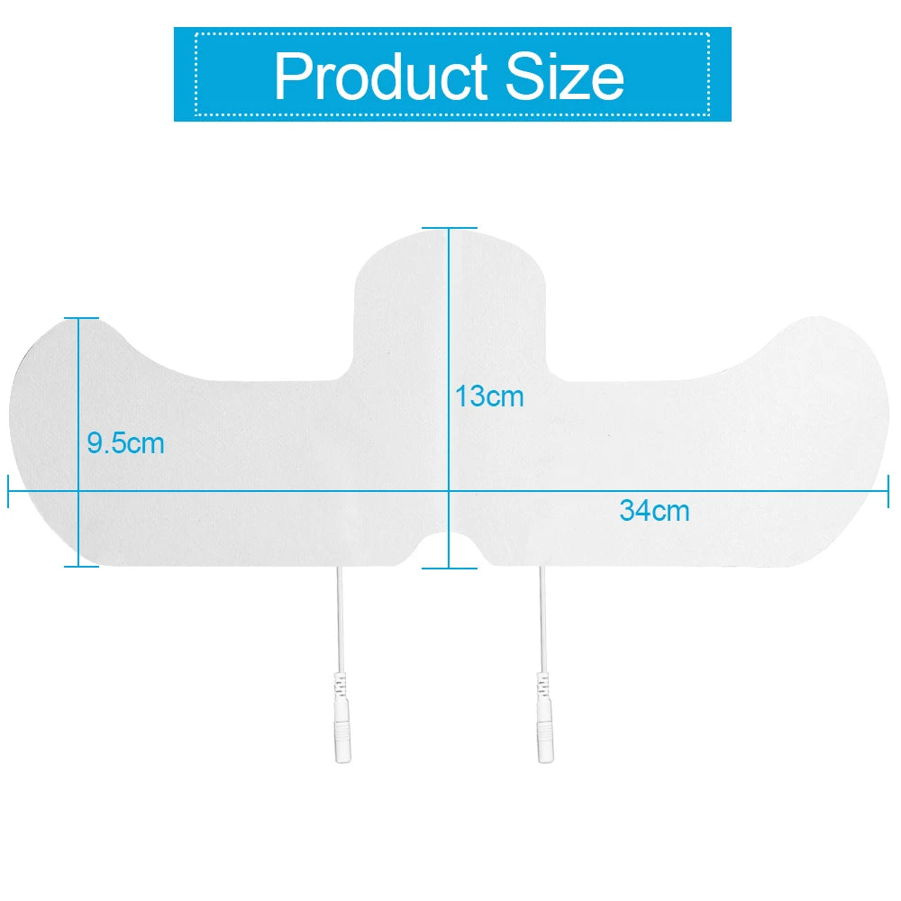 1Pcs EMS Electrode Pads 2 mm Plug 34x13cm for Shoulder Acupuncture Muscle Stimulator Massager TENS Physiotherapy Pad Health Care