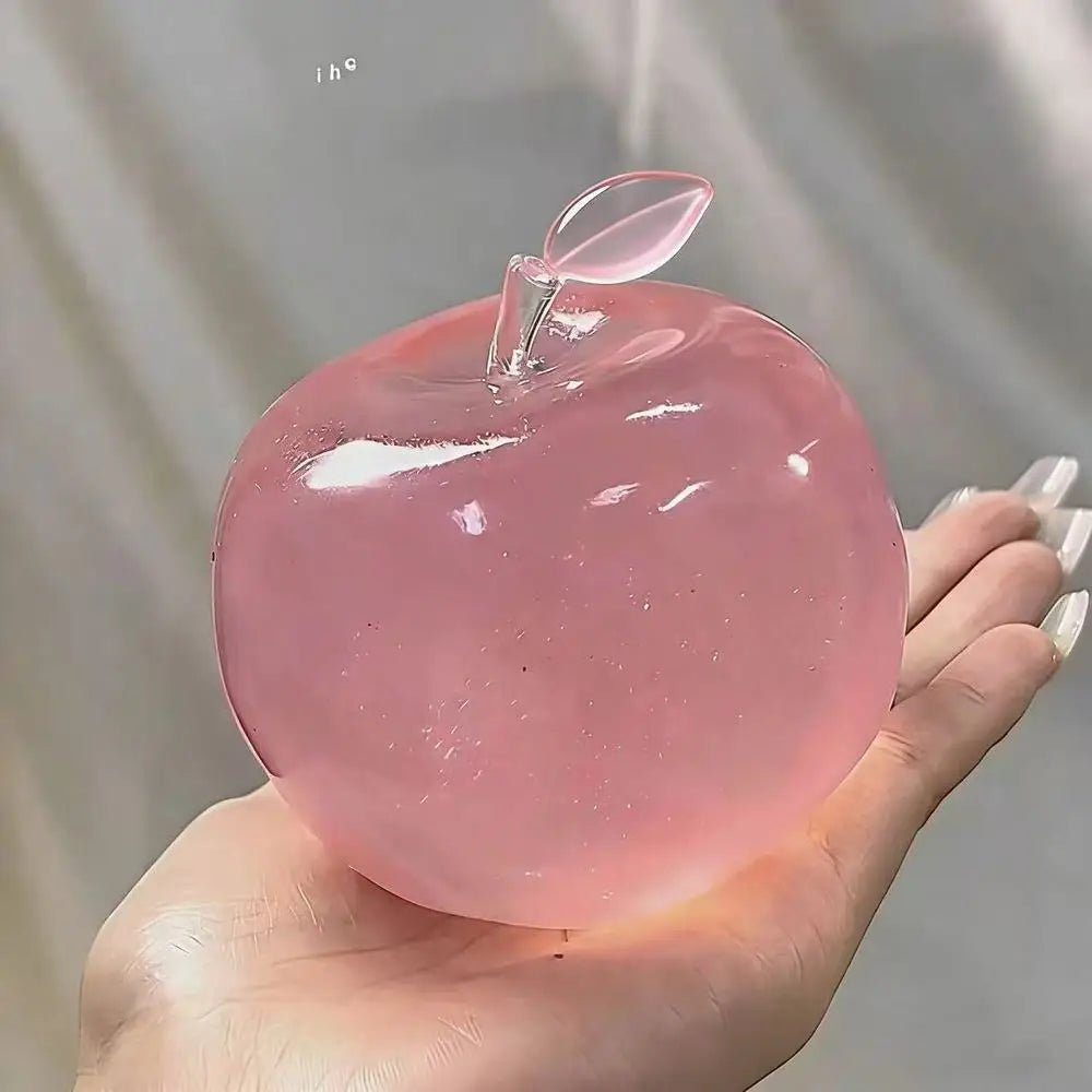 Maltose Squishy Toy Cute Mochi Anti Stress Fidget Toy Soft Simulated Bule/Pink Transparent Ball Quick-rebound Decompression Toy