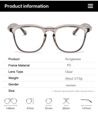 1pc Anti Pollen Safety Glasses Square Anti Fog Blue Light Blocking Glasses with Side Shields for School Daily Life