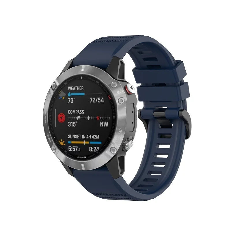 20 22 26mm Silicone Strap for Garmin Fenix 6 6X Pro 6S 7S 7 7X 5S 5 5X Plus 965 Epix Pro Gen2 47 51mm Watchband QuickFit Correa