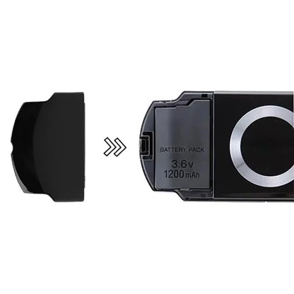 Battery Back Door Cover Case Replacement for PSP 2000/3000/Fat Console Repair Housing Shell Black