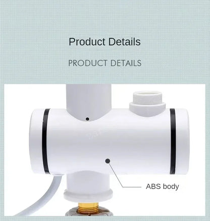 3000W Electric Kitchen Water Heater Tap Instant Hot Water Faucet Heater Cold Heating Faucet Tankless Instantaneous Water Heater