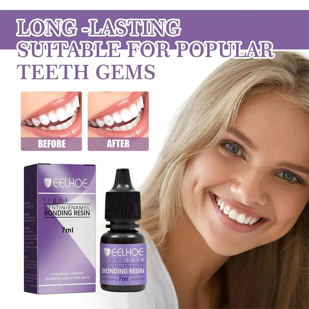 EELHOE Tooth Gem Glue Dental Adhesive for Tooth Gems Diamond Kit Glue Teeth Crystal Jewelry Sturdy Tooth Jewelry Orthodontic Gel