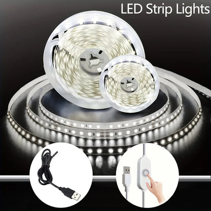 5V 2835 LED Strip Lights can be pasted,cuttable,White/Warm White Flexible LED Light For TV Backlight Home Cabinet Decor Lighting