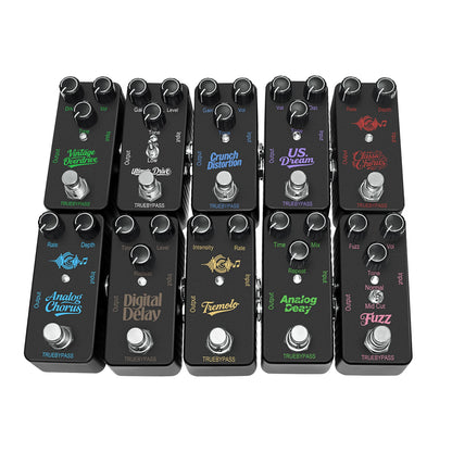 Electric Guitar Effects Pedal Mini Single Type Crunch Distortion Classic Chorus Delay    Digital Delay