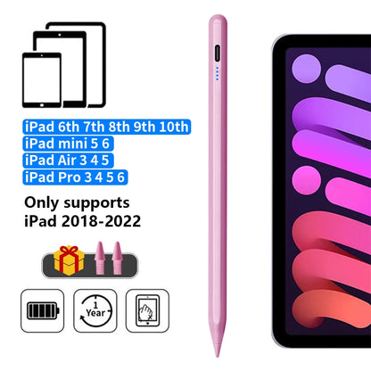 Stylus Pen For Apple Pencil with LED Power Indicators Palm Rejection Touch Pen For 2026 2025 2022 2021 2020 2019 2018 iPadPencil