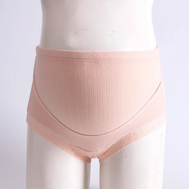 Pure Cotton Comfortable Traceless Underwear For Pregnant Women With High Waist and Adjustable Belly Support During Pregnancy