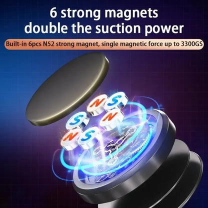 Magnetic Car Phone Holder Mount Without Gravity Mobile Cell GPS Magnet Suction Support In Car Bracket for iPhone Samsung Stand