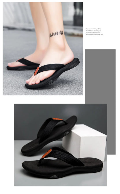 MEN Flip flop Comfortable Breathable Slip-On Sandals for Men Casual Summer Footwear