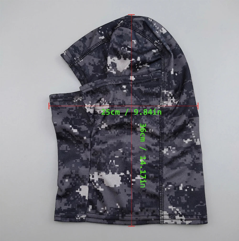 Summer Men's Women's Elastic Breathable Balaclava Hat Sunscreen Cycling Full Face Mask Scarf For Hiking Fishing Skiing