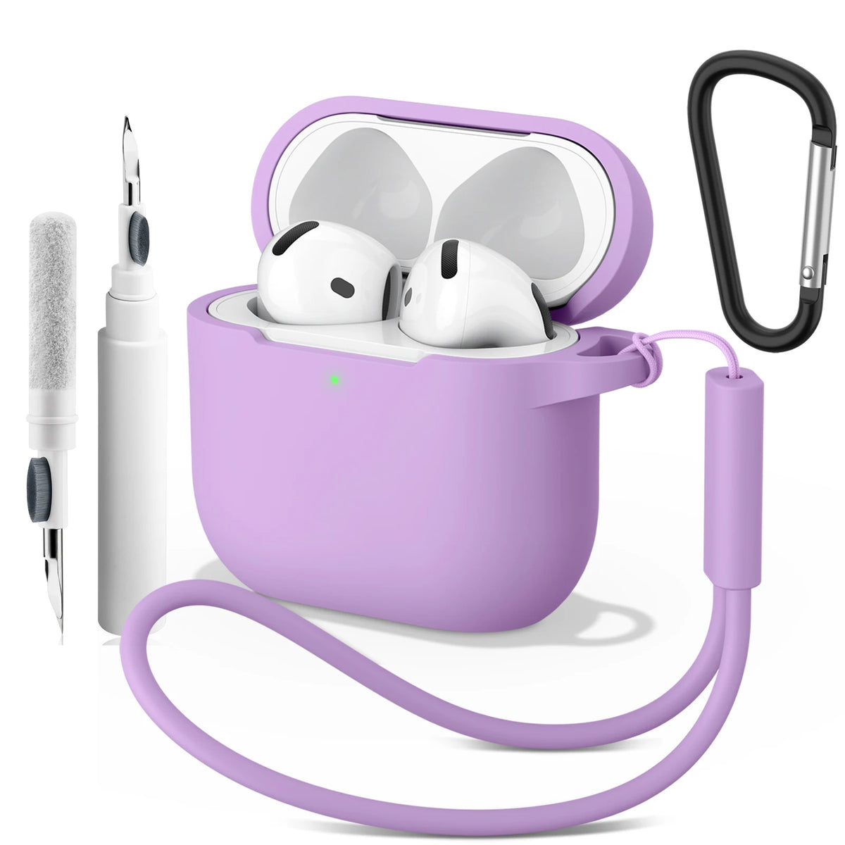 Soft Silicone Case For Apple Airpods 4 Earphone Cover Wireless Bluetooth Headset Protective Cases For Air Pods 4 Cover Accessory