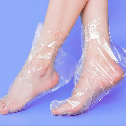 Wholesale 100 Pcs Waterproof Plastic Transparent Foot Film - One-time Foot Moisturizing Care Foot Film - Waterproof Shoe Cover