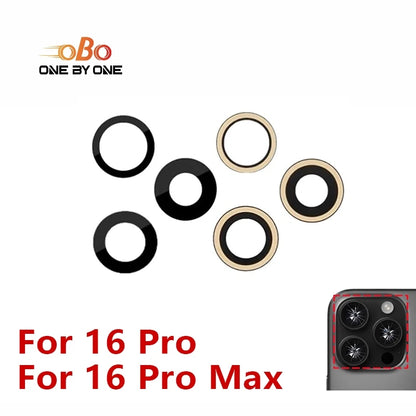 Back Rear Camera Lens Glass For iPhone 13 14 15 16 PLUS PRO MAX MINI Lens Glass with Pre-installed Adhesive Replacement