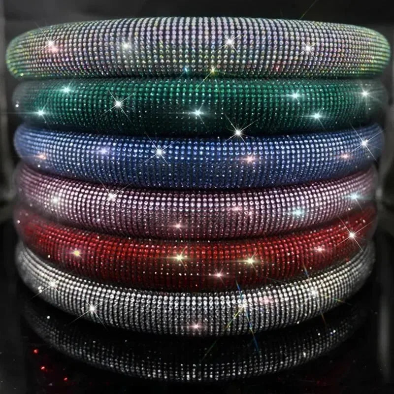 Universal Car Steering Wheel Cover Protector Anti-Slip Universal Size Fit 15inch /38cm Diameter Fashionable Car Accessories