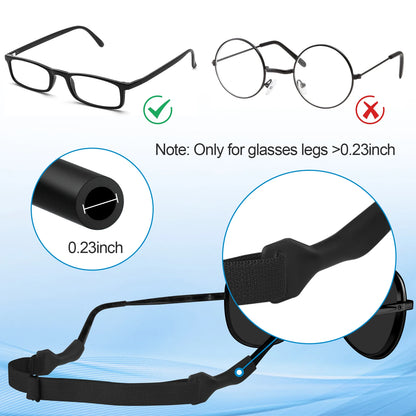 1-6pcs Eyeglass Anti-Loss Lanyard Sports Glasses Elastic Rope Chain For Kids Adult Glasses Elasticity Strap Retainer Cord Holder
