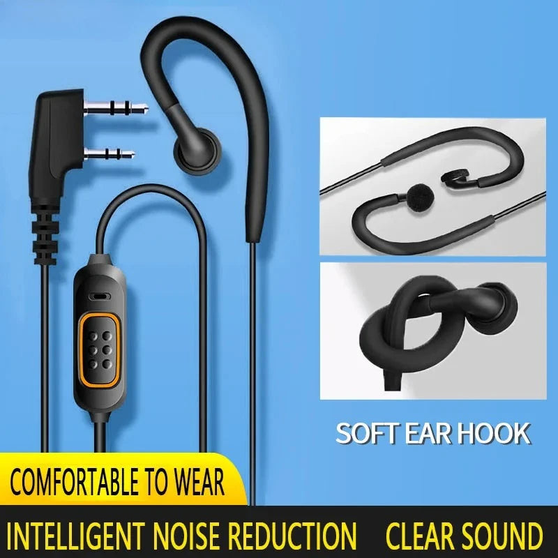 New Baofeng 780 Headset Mic earphone For BaoFeng UV-5R UV-5RH UV-21 PRO Quansheng UV-K6 Walkie Talkie Two Way Radio Accessories