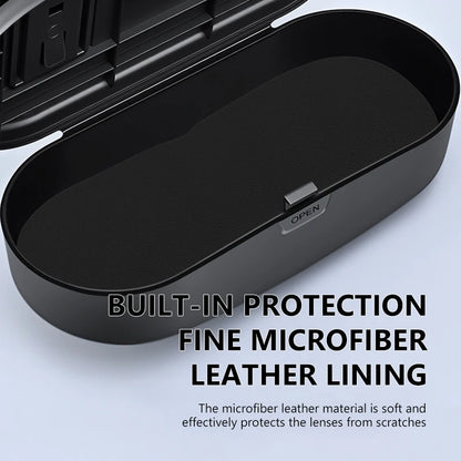 SEAMETAL Car Sun Visor Glasses Case Anti-Scratch Sunglasses Storage Box Glasses Holder Organizer Universal for 99% Car Models