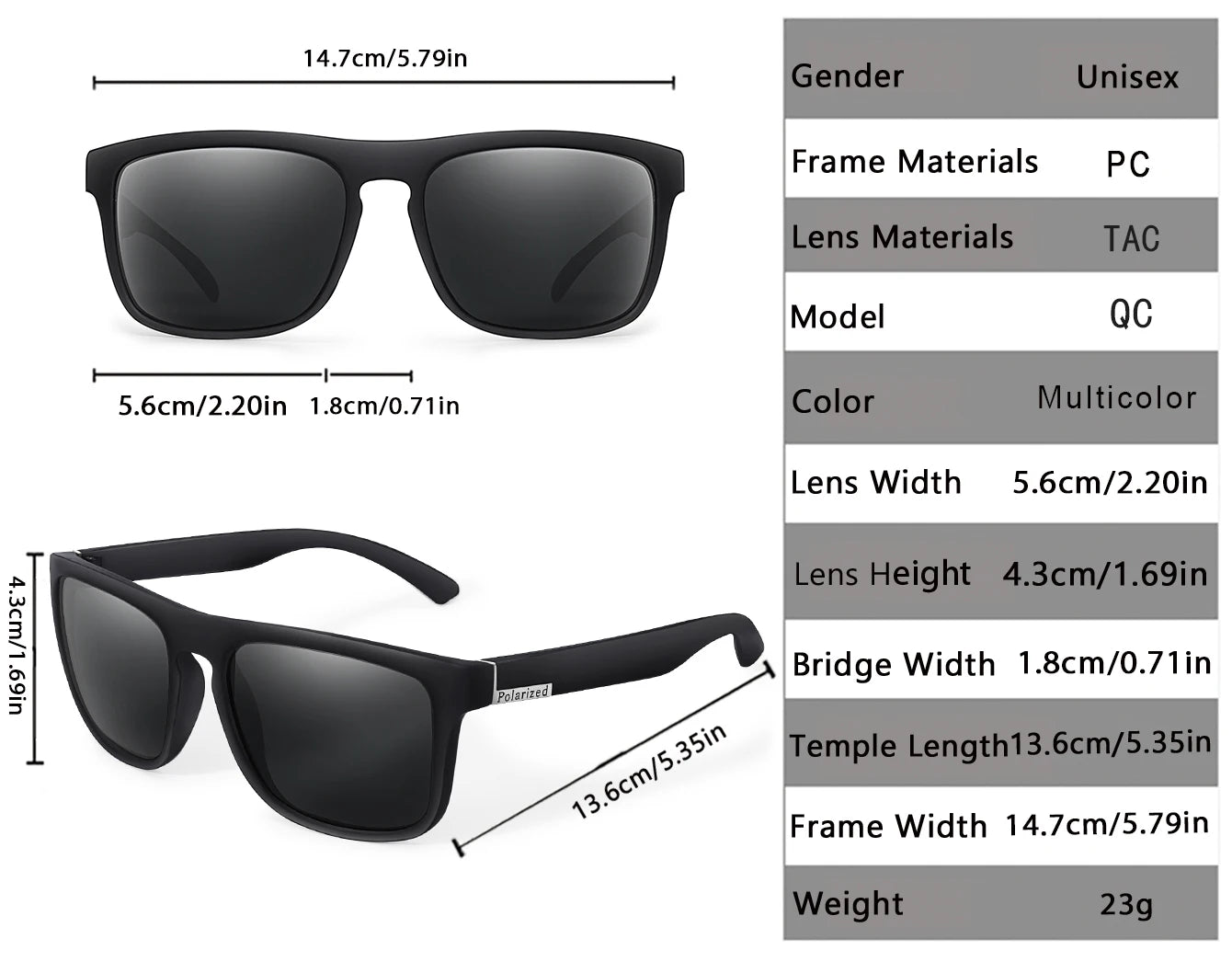LOISRUBY Brand Polarized Cycling Sunglasses Men Car Driving Color Changing Bike Motorcycle Square Frame Hinking Festival