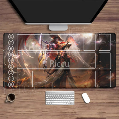 Riftbound LTCG Card playmat League of Mouse Pad Legends Jinx Series LOL 600x350mm overlock Board Game HD Printing XXL Desk Mat