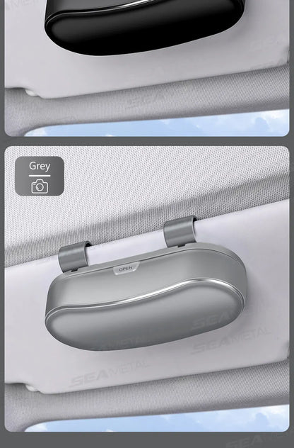 SEAMETAL Car Sun Visor Glasses Case Anti-Scratch Sunglasses Storage Box Glasses Holder Organizer Universal for 99% Car Models