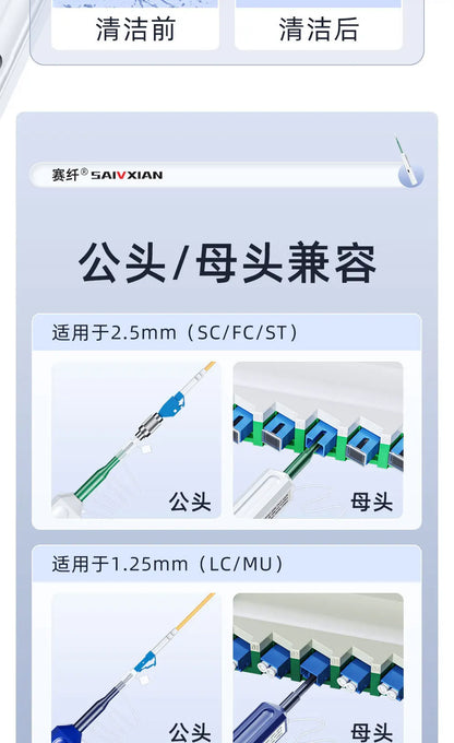 Fiber Optic Cleaning Pen For SC FC ST LC MU End Face Cleaner Optical Module Adapter Flange Coupler Tool
