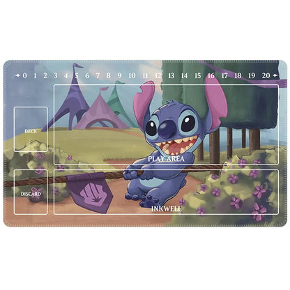 60x35x0.2Cm Cartoon Anime Lorcana Card Battle Single Tcg Game Mat Game Table Mat Card Mat Collection Toys Gift
