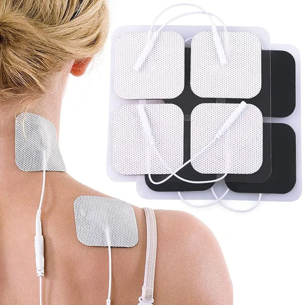 10/50pcs Body Physiotherapy Tens Electrode Pad Electric Muscle Stimulator Massage Patches Conductive Gel Pulse Relieve Fatigue