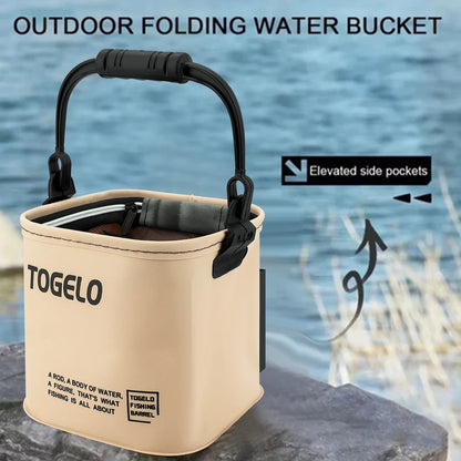 Foldable Water Bucket for Fishing Stuff Live Fish Box Fishnet Integrated Fish Bucket Fishing Supplies Accessories Tackle Article