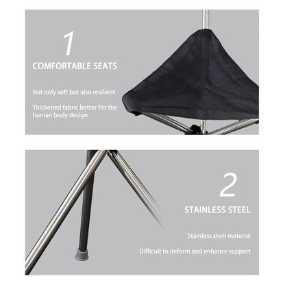 Outdoor Foldable Walking Stick Stool Lightweight with Seats Heavy Duty Steel Walking Stick for Elderly Disabled Hiking Poles
