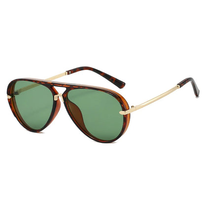 Trendy Oversized Pilot Sunglasses Women Men Vintage Retro Classic Designer Sun Glasses UV400 Protection Fashion Ladies Shades