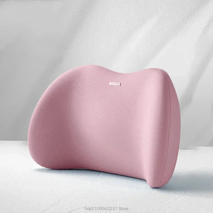 Ergonomic memory foam car seat cushion - suitable for all seasons comfort car headrest - lumbar cushion or headrest or set