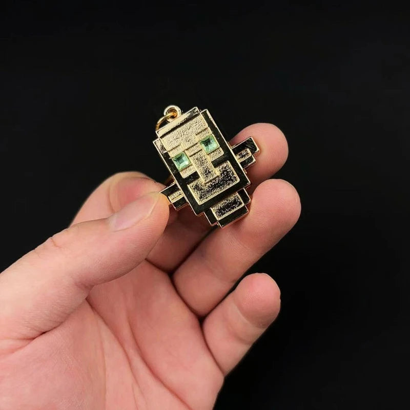 Game Totem of Undying Cosplay Keychain Alloy Cyberpunk Pendant Keyring Key Chain Bag Ornament Accessory Decoration Props