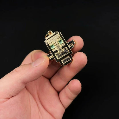 Game Totem of Undying Cosplay Keychain Alloy Cyberpunk Pendant Keyring Key Chain Bag Ornament Accessory Decoration Props