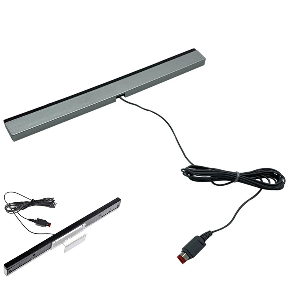 Wired Motion Sensor Receiver with Extension Cord Wired Motion Sensor Bar Wired Remote Sensor Bar for Nintendo Wii Wii U Console