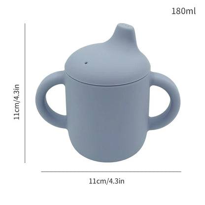 1PC Personalized Customization Name Pattern Silicone Sippy Cup for Babies/Toddlers Baby Cups Custom Water Bottle